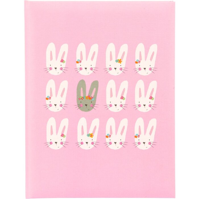 Goldbook Diario del bebé Simpáticos conejitos rosa 21x28 cm 44 páginas ilustradas