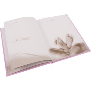 Goldbook Diario del bebé Simpáticos conejitos rosa 21x28 cm 44 páginas ilustradas