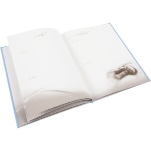 Goldbook Diario del bebé Fortuna azul 21x28 cm 44 páginas ilustradas