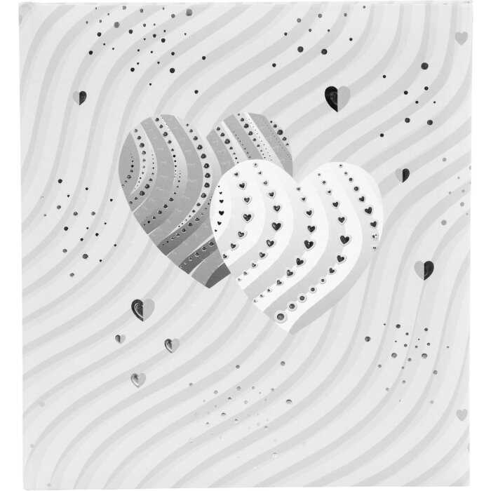 Goldbuch diario de boda Corazones de plata 23x25 cm 44 páginas ilustradas