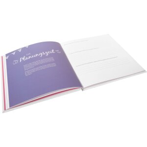 Goldbuch diario de boda Corazones de plata 23x25 cm 44 páginas ilustradas