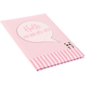 Goldbuch diario del bebé Soy nuevo aquí rosa 21x28 cm 44 páginas ilustradas