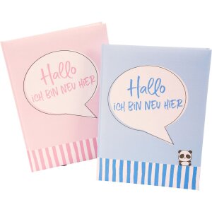 Goldbuch diario del bebé Soy nuevo aquí rosa 21x28 cm 44 páginas ilustradas