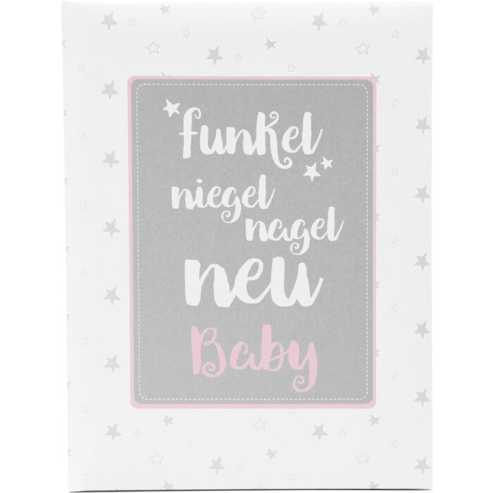 Goldbuch diario del bebé funkel niegel nagel nuevo rosa 21x28 cm 44 páginas