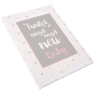 Goldbuch diario del bebé funkel niegel nagel nuevo rosa 21x28 cm 44 páginas