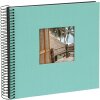 Goldbuch Álbum espiral Bella Vista aqua 20x20 cm 40 páginas negras