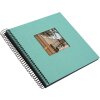 Goldbuch Álbum espiral Bella Vista aqua 20x20 cm 40 páginas negras