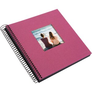 Goldbuch Álbum espiral Bella Vista fucsia 20x20 cm 40 páginas negro