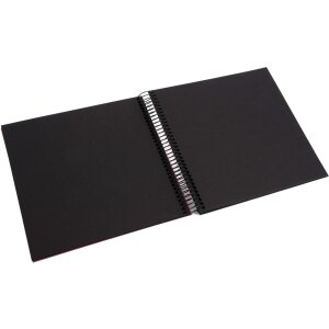 Goldbuch Álbum espiral Bella Vista fucsia 20x20 cm 40 páginas negro