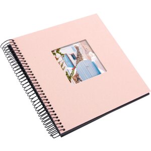 Álbum espiral Goldbuch Bella Vista rosé 20x20 cm 40 páginas negras