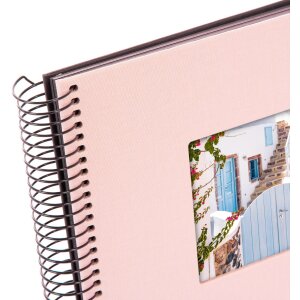 Álbum espiral Goldbuch Bella Vista rosé 20x20 cm 40 páginas negras
