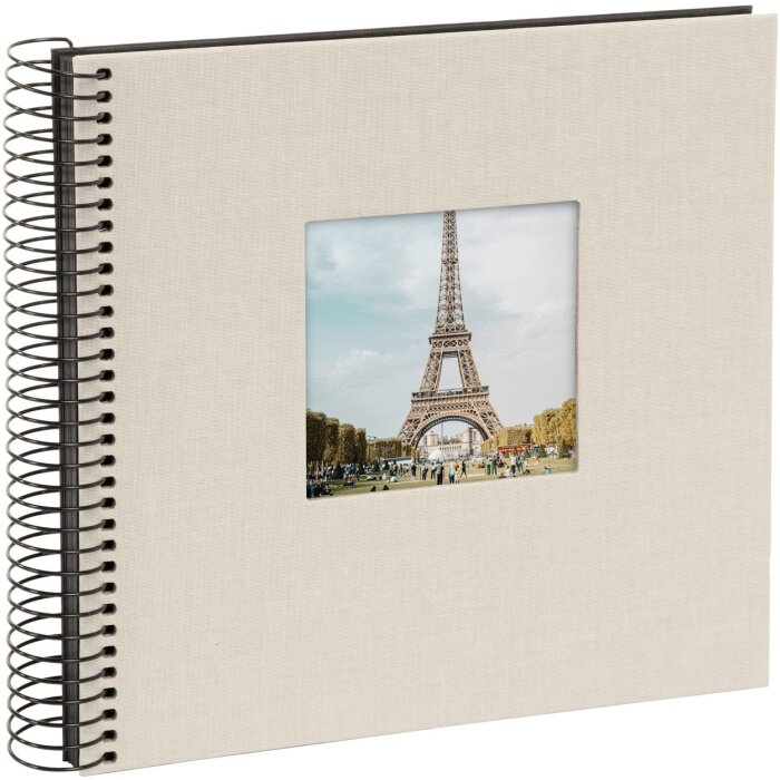 Goldbuch Álbum espiral Bella Vista gris arena 20x20 cm 40 páginas negras