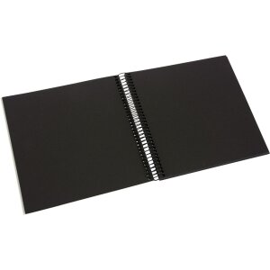 Goldbuch Álbum espiral Bella Vista gris arena 20x20 cm 40 páginas negras