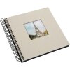 Goldbuch Álbum espiral Bella Vista gris arena 20x20 cm 40 páginas negras