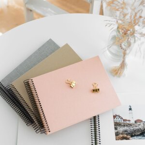 Goldbuch Álbum espiral Bella Vista rosé 24x17 cm 40 páginas blancas