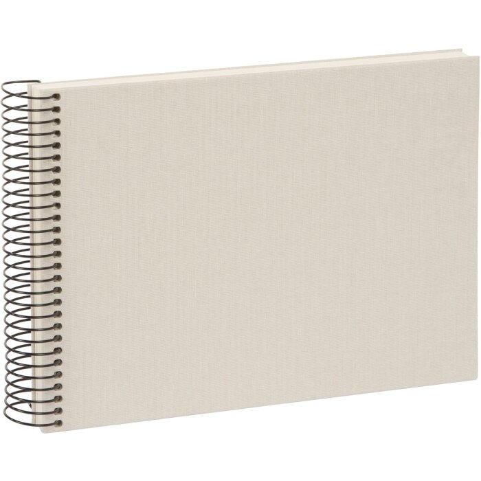 Goldbuch Álbum espiral Bella Vista gris arena 24x17 cm 40 páginas blancas