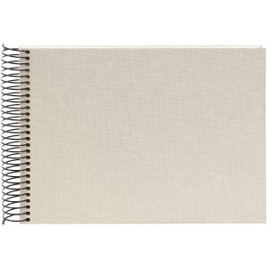 Goldbuch Álbum espiral Bella Vista gris arena 24x17 cm 40 páginas blancas