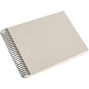 Goldbuch Álbum espiral Bella Vista gris arena 24x17 cm 40 páginas blancas