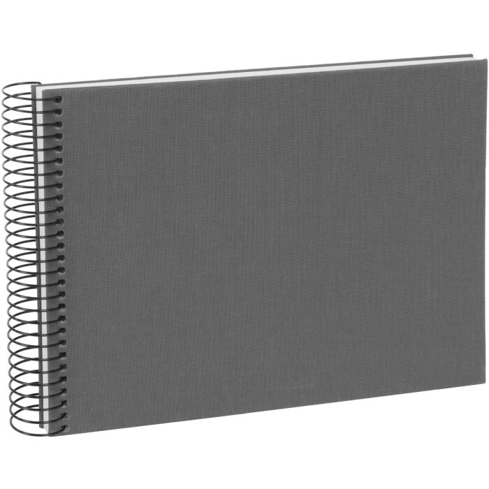 Goldbuch Álbum espiral Bella Vista gris 24x17 cm 40 páginas blancas