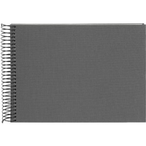 Goldbuch Álbum espiral Bella Vista gris 24x17 cm 40 páginas blancas