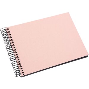 Goldbuch Álbum espiral Bella Vista rosé 24x17 cm 40 páginas negro