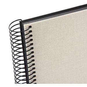 Goldbuch Álbum espiral Bella Vista gris arena 24x17 cm 40 páginas negras