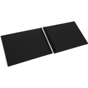 Goldbuch Álbum espiral Bella Vista gris arena 24x17 cm 40 páginas negras