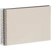 Goldbuch Álbum espiral Bella Vista gris arena 24x17 cm 40 páginas negras