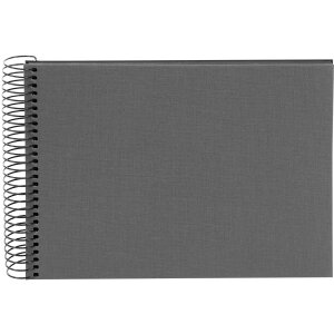 Goldbuch Álbum espiral Bella Vista gris 24x17 cm 40 páginas negras