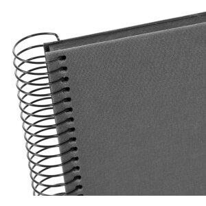 Goldbuch Álbum espiral Bella Vista gris 24x17 cm 40 páginas negras