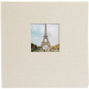 Goldbuch Álbum de Fotos Bella Vista gris arena 25x25 cm 60 páginas blancas