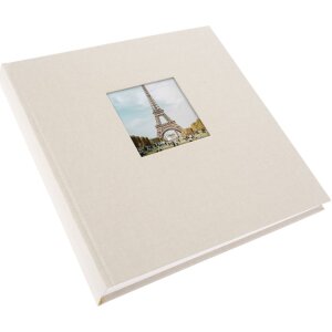 Goldbuch Álbum de Fotos Bella Vista gris arena 25x25 cm 60 páginas blancas
