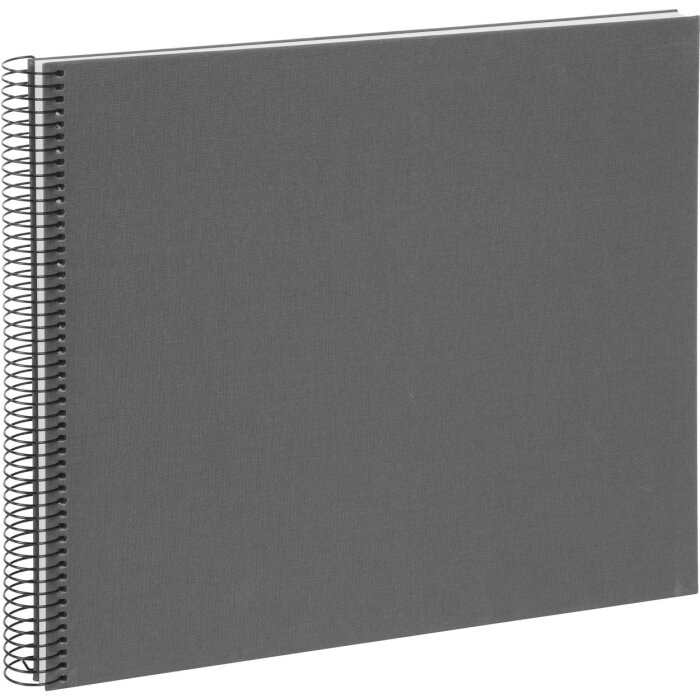 Goldbuch Álbum espiral Bella Vista gris 34x30 cm 40 páginas blancas
