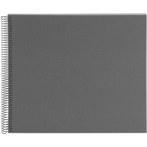 Goldbuch Álbum espiral Bella Vista gris 34x30 cm 40 páginas blancas