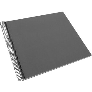 Goldbuch Álbum espiral Bella Vista gris 34x30 cm 40 páginas blancas