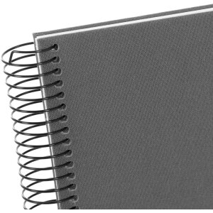 Goldbuch Álbum espiral Bella Vista gris 34x30 cm 40 páginas blancas