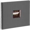 Goldbuch Álbum espiral Bella Vista gris 34x30 cm 40 páginas negras