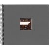 Goldbuch Álbum espiral Bella Vista gris 34x30 cm 40 páginas negras