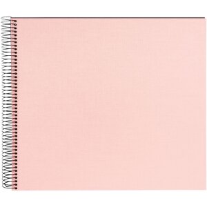 Goldbuch Álbum espiral Bella Vista rosé 35x30 cm 40 páginas negras