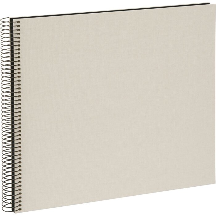Goldbuch Álbum espiral Bella Vista gris arena 35x30 cm 40 páginas negras