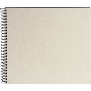 Goldbuch Álbum espiral Bella Vista gris arena 35x30 cm 40 páginas negras
