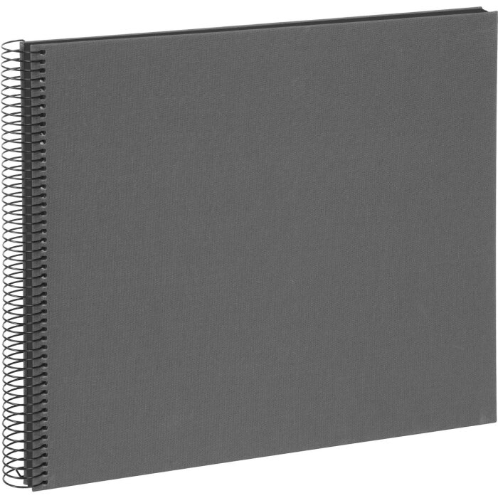 Goldbuch Álbum espiral Bella Vista gris 35x30 cm 40 páginas negras