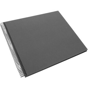 Goldbuch Álbum espiral Bella Vista gris 35x30 cm 40 páginas negras