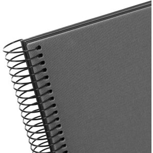 Goldbuch Álbum espiral Bella Vista gris 35x30 cm 40 páginas negras