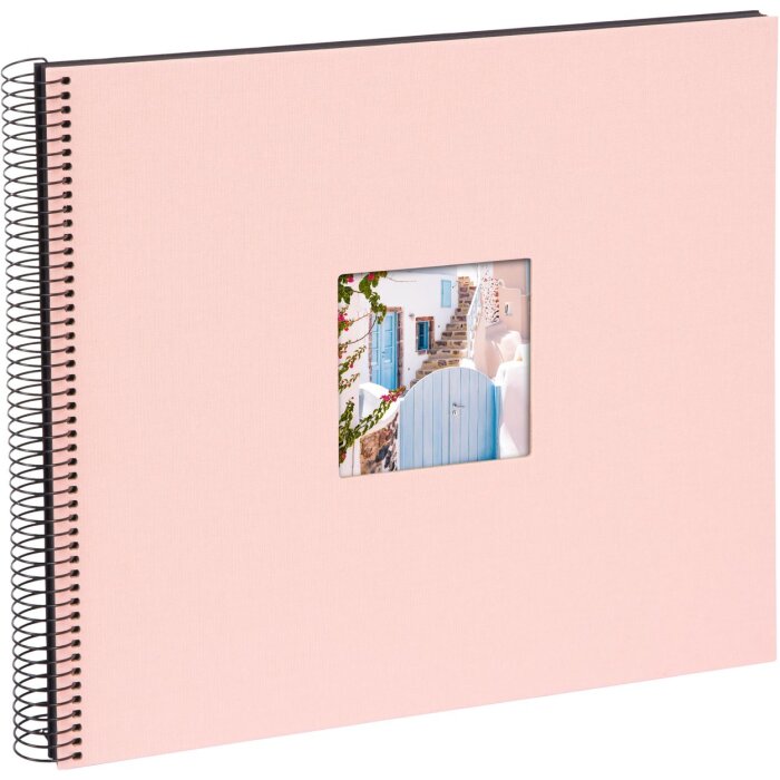 Goldbuch Álbum espiral Bella Vista rosé 35x30 cm 40 páginas negras