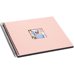 Goldbuch Álbum espiral Bella Vista rosé 35x30 cm 40 páginas negras