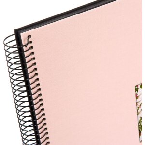 Goldbuch Álbum espiral Bella Vista rosé 35x30 cm 40 páginas negras
