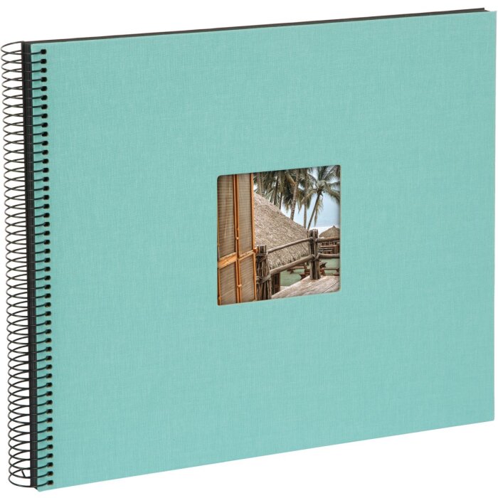 Goldbuch Álbum espiral Bella Vista aqua 34x30 cm 40 páginas negras