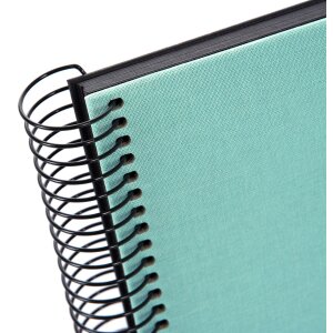 Goldbuch Álbum espiral Bella Vista aqua 34x30 cm 40 páginas negras