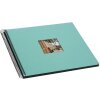 Goldbuch Álbum espiral Bella Vista aqua 34x30 cm 40 páginas negras